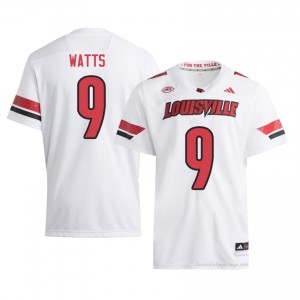 UL Cardinals Antonio Watts #9 White Jersey | Men NCAA Licensed Football Fan Gear 44083974
