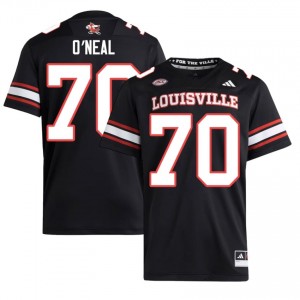 Anwar O'neal #70 Cardinals Men Black Officially Licensed NCAA Football Jersey 73477750