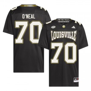UL Cardinals Anwar O'neal #70 Replica Football For the Ville Jersey | Men Black Gameday NCAA 39528286