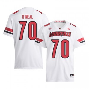 UL Cardinals Anwar O'neal #70 Replica University Jersey | Men White Gameday Football 20696395