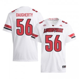 Louisville Cardinals Eryx Daugherty #56 Replica University Jersey | Men White Gameday Football 59225659