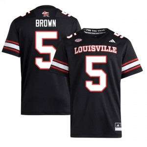 Keyjuan Brown #5 Cardinals Men Black Officially Licensed NCAA Football Jersey 84860228