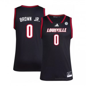 Mikel Brown Jr. #0 Louisville Cardinals Men Black Officially Licensed NCAA Basketball Jersey 29565434