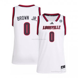 Cardinals Mikel Brown Jr. #0 Replica NCAA Basketball Jersey | Men White Gameday Hoops 21894080