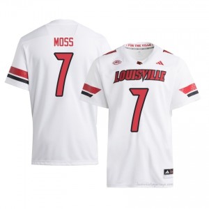 Cardinals Miller Moss #7 White Jersey | Men NCAA Licensed Football Fan Gear 17187496