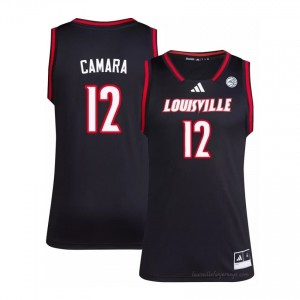 Cardinals Mouhamed Camara #12 Replica Basketball Jersey | Men Black Gameday NCAA 23009448
