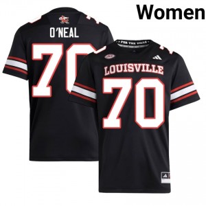Louisville Cardinals Anwar O'neal #70 Replica Football Jersey | Women Black Gameday NCAA 61834085