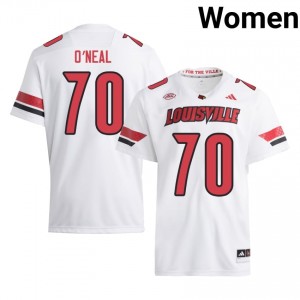 Officially Licensed Anwar O'neal #70 Gameday Football Jersey | Cardinals White Women NCAA 53988591