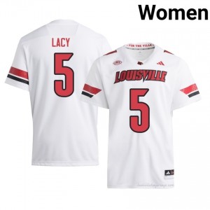 Cardinals Caullin Lacy #5 White Jersey | Women NCAA Licensed Football Fan Gear 38586188