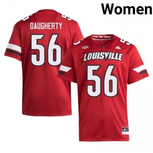 Eryx Daugherty #56 Louisville Cardinals Red Women Football Player Jersey | Cards Fan Essentia 75760872
