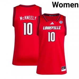 Isaac McKneely #10 Cardinals Red Women Basketball High School Jersey | Cards Fan Essentia 17460940