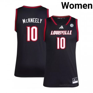 Louisville Cards Isaac McKneely #10 Replica Basketball Jersey | Women Black Gameday NCAA 79880859