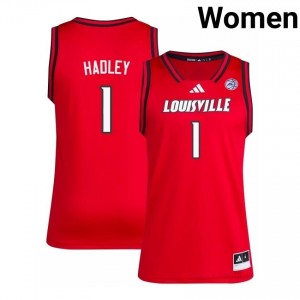 J'Vonne Hadley #1 Cardinals Red Women Basketball NCAA Jersey | Cards Fan Essentia 82373951