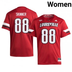 Jaleel Skinner #88 Cardinals Red Women Football | NCAA-Approved Teamwear 19166428