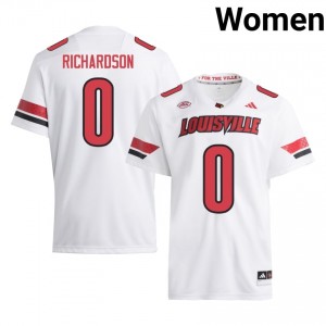 Officially Licensed Tre Richardson #0 Gameday Football Jersey | Cardinals White Women NCAA 78883747