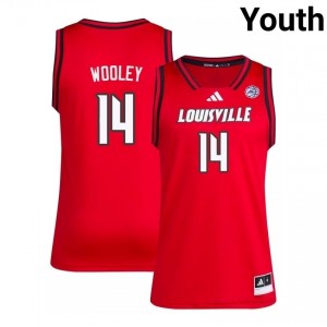 Adrian Wooley #14 Cardinals Red Youth Basketball College Jersey | Cards Fan Essentia 77943371