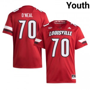 Anwar O'neal #70 Embroidery Football Jersey | Cardinals Red Youth Licensed NCAA 57001220