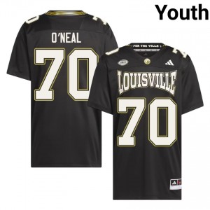 Anwar O'neal #70 Louisville Cardinals Black Youth Football University For the Ville Jersey | Cards Fan Essentia 31951410