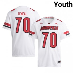Louisville Cardinals Anwar O'neal #70 Replica College Jersey | Youth White Gameday Football 77971365