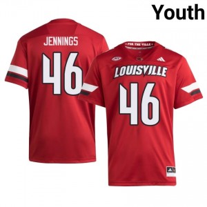 Braxton Jennings #46 Louisville Cardinals Red Youth Football | NCAA-Approved Teamwear 71640159