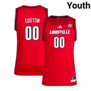 Custom #00 Louisville Cards Red Youth Basketball Player Jersey | Cards Fan Essentia 51243837