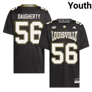 Eryx Daugherty #56 UL Cardinals Black Youth Football University For the Ville Jersey | Cards Fan Essentia 16467563