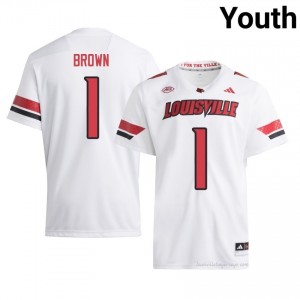 Cardinals Isaac Brown #1 White Jersey | Youth NCAA Licensed Football Fan Gear 69324924