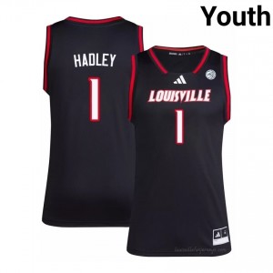 J'Vonne Hadley #1 UL Cardinals Youth Black Officially Licensed NCAA Basketball Jersey 11871388