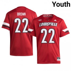 Keyjuan Brown #22 Cardinals Red Youth Football | NCAA-Approved Teamwear 62426155
