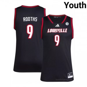 Cardinals Khani Rooths #9 Replica Basketball Jersey | Youth Black Gameday NCAA 43815619