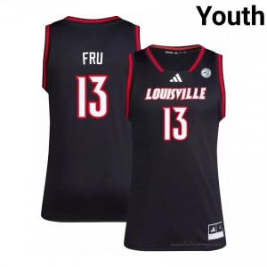 Cardinals Sananda Fru #13 Replica Basketball Jersey | Youth Black Gameday NCAA 54642367