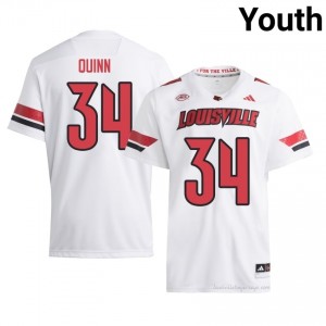 Cardinals TJ Quinn #34 White Jersey | Youth NCAA Licensed Football Fan Gear 85697454