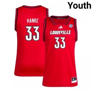 Will Hanke #33 Cardinals Red Youth Basketball Player Jersey | Cards Fan Essentia 47861032